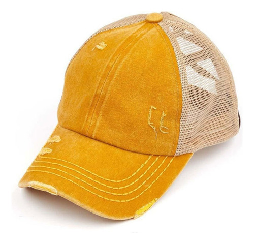 Gorra De Béisbol Versátil Con Forma De Cola De Caballo