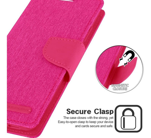 Imagen 2 de 4 de Funda Moto G5 Mercury Goospery Canvas Dairy