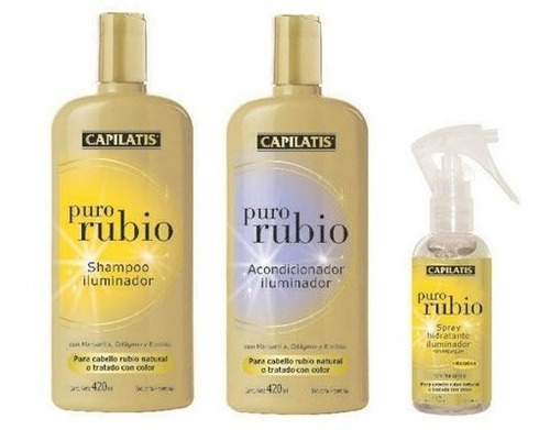 Puro Rubio Capilatis Shampoo Acondicionador Spray