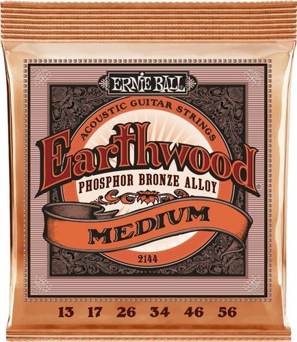 Encordado Ernie Ball 2144 Earthwood Para Acústica 013-56