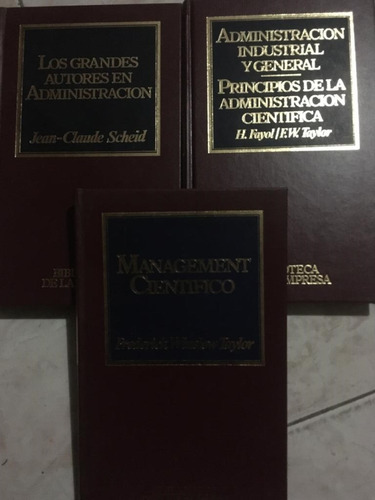 Colección Los Grandes Autores En Administración (3 Libros)