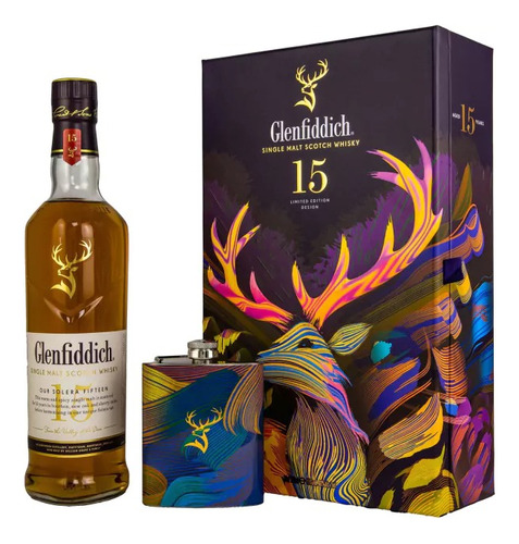 Glenfiddich 15 Años Limited Edition Design Con Petaca 