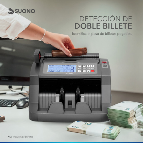 Máquina Contadora De Billetes Suono Snof-0002 Visor Externo