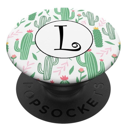 L Inicial Pop Socket Letra L Monograma Grip Y S...