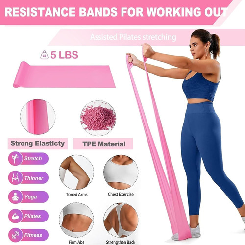 Juego De Anillo De Pilates, 5pcs Pilates Kit, Aro Pilates Y
