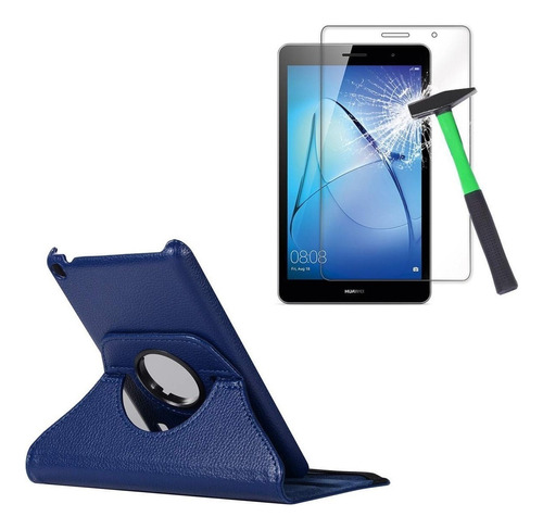 Huawei Mediapad T3 7 Funda Cover Case Forro + Mica De Vidrio