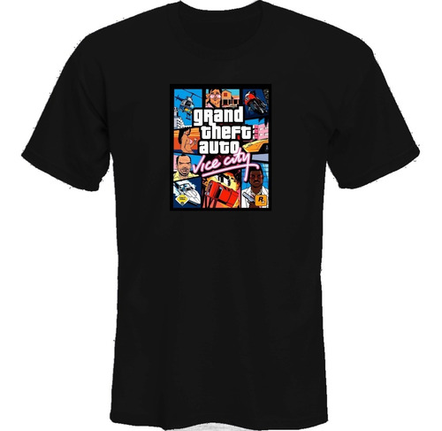 Remeras Gta Grand Theft Auto Vice City Cover *mr Korneforos*