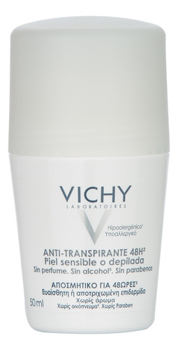 Vichy Desodorante Antitranspirante 48h Roll-on Piel Sensible