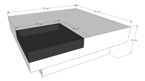 Imagen 2 de 10 de Mesa De Centro Ref: Master En Madera Lacada Poliuretano