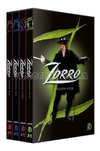 Zorro 4 Temporada Latino 1990 Serie Dvd Las Nuevas Aventuras