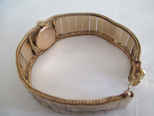 Relogio Mirvaine 17 Rubis Pulseira Bracelete Ouro 18k Femin.