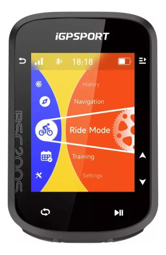 Ciclocomputador Bsc200s Igpsport Gps Para Ciclismo Tela Cor Preto. Colorido