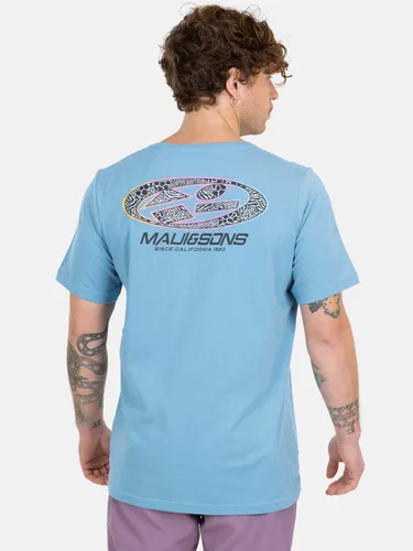 Polera Mc Old School Beach Celeste Hombre Maui And Sons