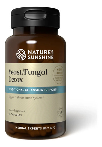 Nautres Sunshine Yeast Fungal Detox 90caps(flora Intestinal) Sabor Neutro