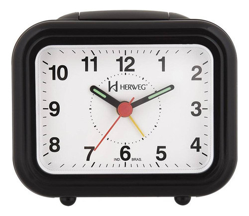 Relógio Despertador Quartz Tradicional Herweg 263034