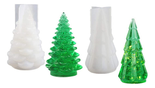 Molde De Resina De Silicona 3d Para Árbol De Navidad