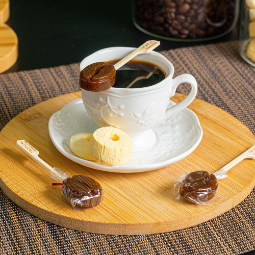 72 Pirulitos de Cristal - Mel com Limão, Café, Cappuccino - Sem Glúten