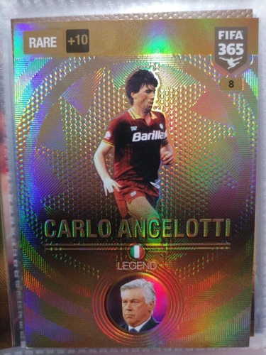 Carta Adrenalyn Carlo Ancelotti - Fifa 365 2017 - Rare Legen