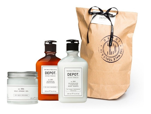 Bolsa Depot, Acond. 201, Gel 304, Shampoo Para Barba 105