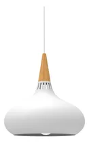 Comprar Lampara De Techo Colgante Ilios Innova Macaron Retro Con Madera 20 Cm Diá Color Blanco