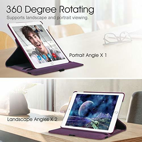 iPad Pro 9.7 Estuche Rotatoria Purpura