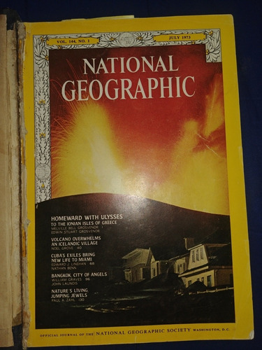 Colección De Revistas De Nacional Geografic 1973 Empastado
