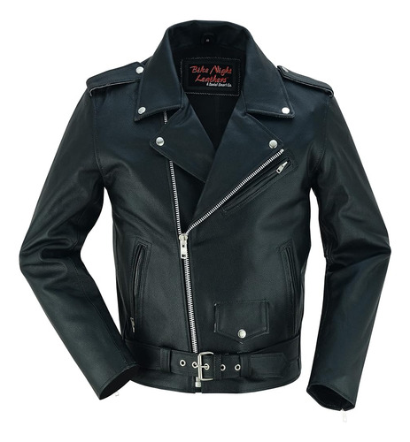 Daniel Smart Chaqueta De Moto De Cuero Para Hombre Chaqueta 