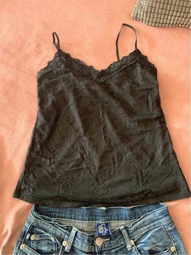 Musculosa De Encaje, Mujer Talle 2