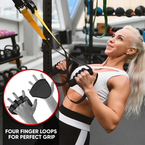 Almohadillas De Agarre Neopreno Gym Grip 2023 Negro Y Azul