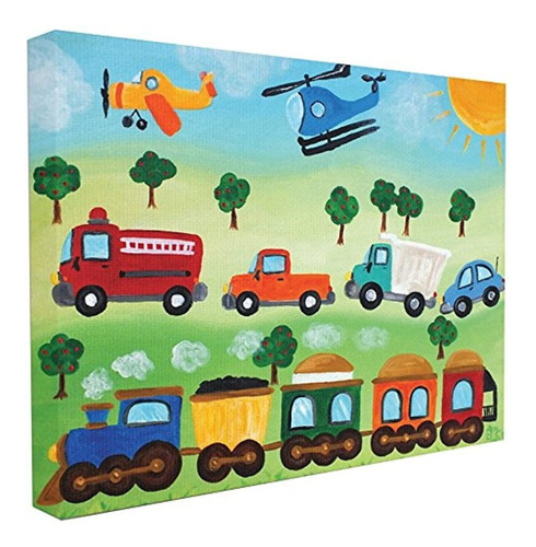 Stupell Industries The Kids Room De Stupell Planes, Trains, 