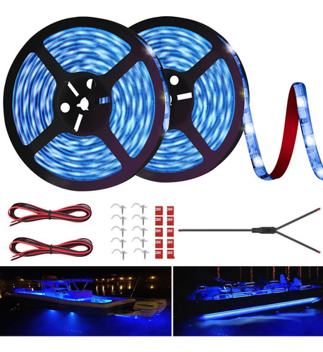 Tira Luz Led Para Barco Ponton Marino 40 Pie Interior Pesca