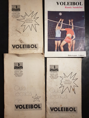 Lote De 3 Libros Antiguos De Voleibol. 51n 100