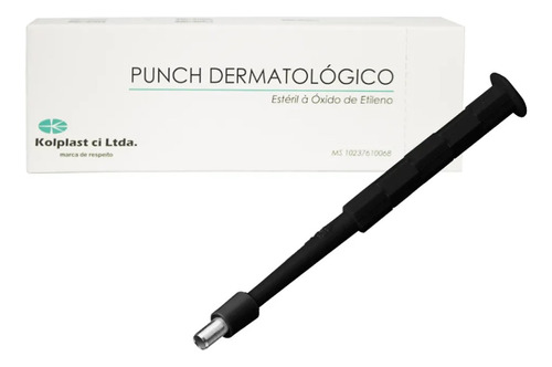 Punch Dermatológico Estéril Descartável Para Biópsia 4mm 