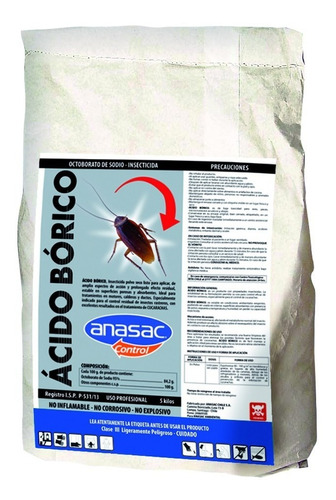 Ácido Bórico 5 Kg Anasac