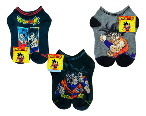 Tin Calcetín Tobillero Dragon Ball Z Algodón Suave 6 Pares