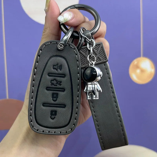 Chevrolet B5 Fashion Gray Leather + Lanyard + Metal