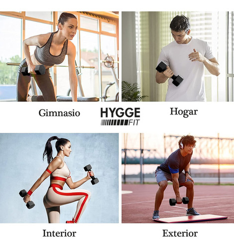 Imagen 7 de 10 de Mancuerna Pesa 4 Kg Recubierta Neoprene Funcional Fitness