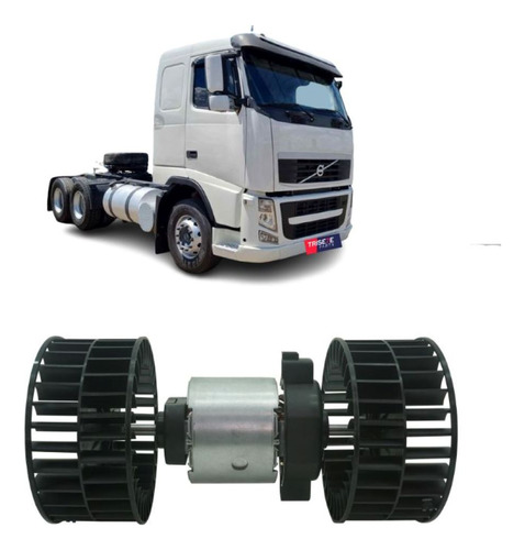 Motor Ventilador Da Caixa Evaporadora Caminhão Volvo Fh 24v