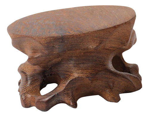 Base De Exibição De Pedra De Madeira Para Decoração De
