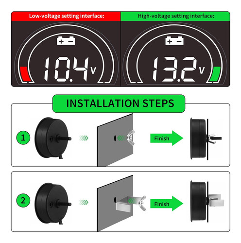 Monitor De Batería Medidor De Voltaje 12v 24v 48v 60v 72v 84