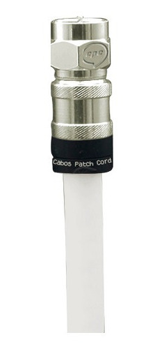 Imagem 5 de 6 de Cabo Tv Net Coaxial 95% De Malha Pronto 1 Metro + Emenda