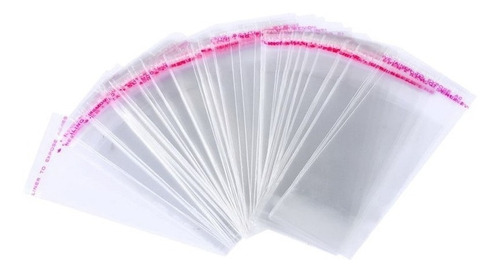 Saquinho Adesivado Saco Transparente 6.5x13 C/ 1000 Unid