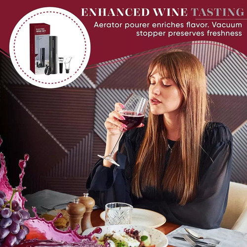 Nuevo Juego Sacacorchos Eléctrico Automático Para Vino