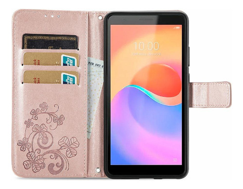 Funda For Zte Blade A31 Plus Funda De Cuero Flip Cover