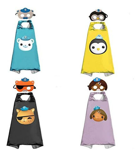 Máscara De Juguete The Octonauts Cape, Capa De Cosplay Para