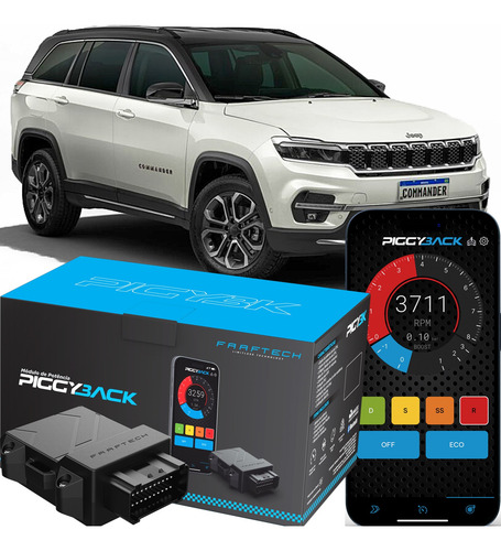 Piggyback Jeep Commander 1.3 T270 2022 A 2024 Chip Potencia