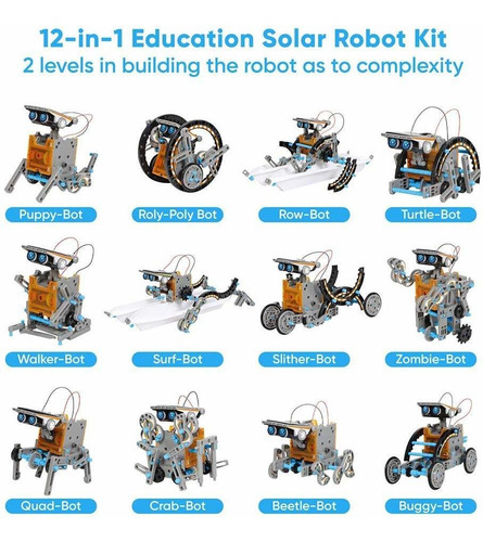 Sillbird Stem 12 En 1 Educación Solar Robot Juguetes 190 P