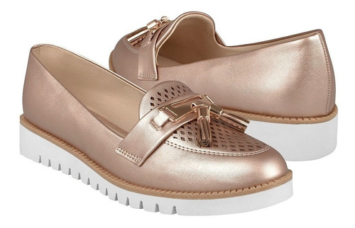 Zapatos Casuales Para Dama Stylo 3036 Oro Rosado