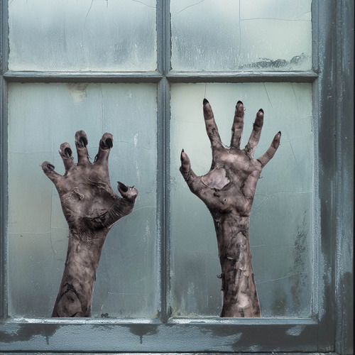 Pegatinas De Pared De Halloween, Pared Rota, Pegatinas De Pa