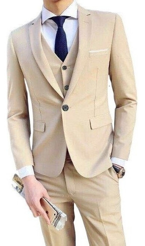 Tres Piezas Slim-fit Fiesta Wedding Blazer For Men